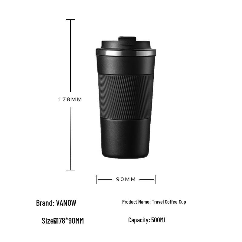 Vanow Stainless Steel Travel Coffee Mug 500ml