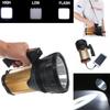 USB Handheld LED Searchlight High Power Super Bright Outdoor Portable Spotlight Lantern Rechargeable Flashlight 120W
