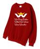 Wibelibellyu W Crown Oversized Terry Sweatshirt Red