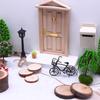 Miniature Bicycles Mini House Furniture Dollhouse Accessory Metal Bike Decorations Supplies Gift 1:12 Scale Black