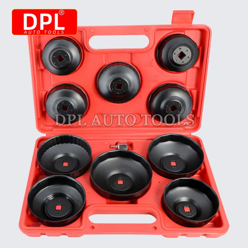 10pcs Cap Type Oil Filter Removal Oil Filter Wrench Fuel Filter Tool