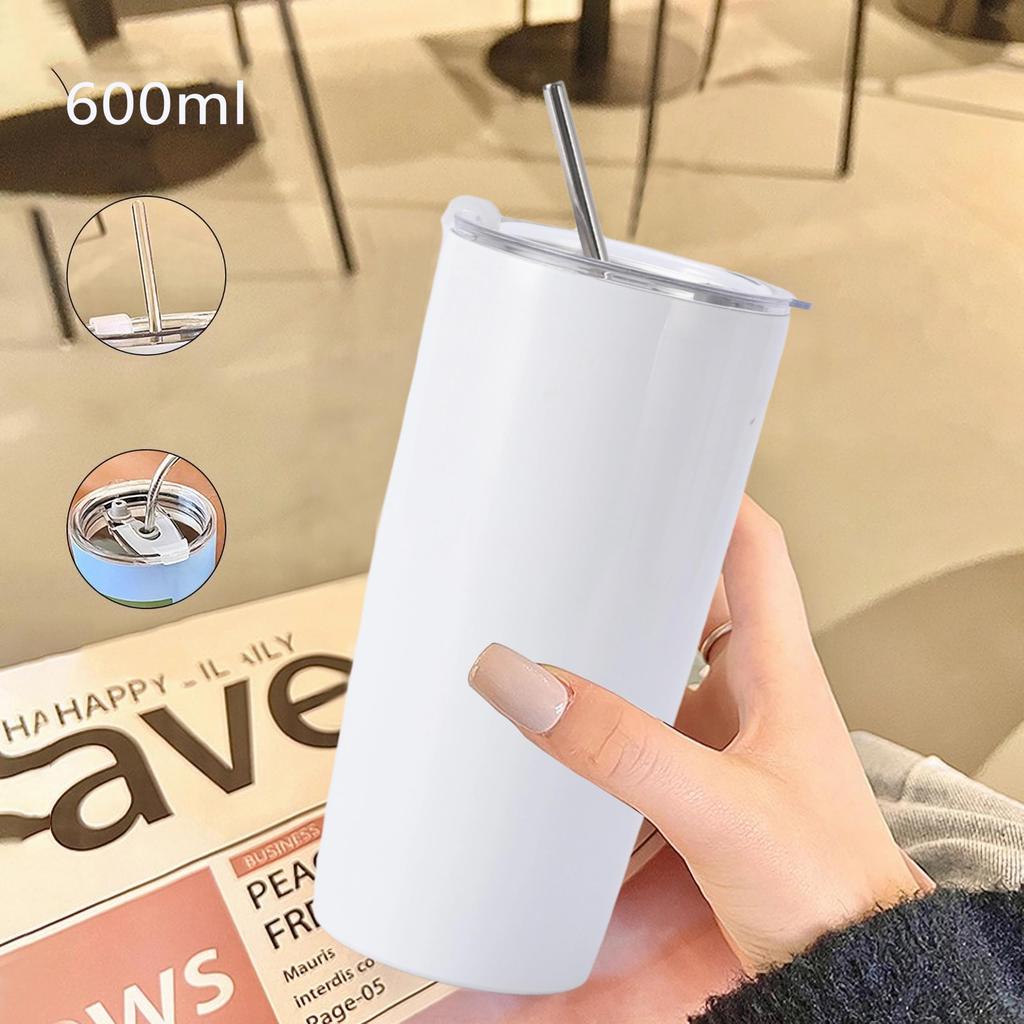 MYEEDA Tumbler with No Tumbler with Stainless Vacuum Coffee Large Coffee Water Cold Long Time Hand Washable Water Convenience Store Coffee Wide Vacuum