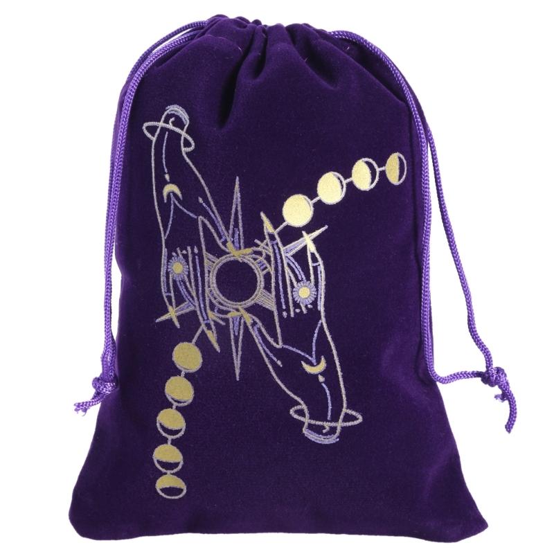 Würfel Aufbewahrungstasche Samt Tarot Kordelzugtasche Brettspiel Karten Kordelzugtasche Schmuck Runen Beutel Organizer