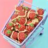 Strawberry Snail Miniature Ornament Micro Landscape DIY Cream Glue Decorative Material