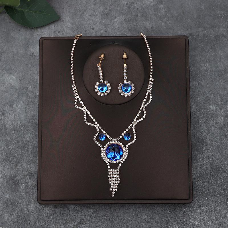 Set di Collana e Orecchini alla Moda in Stile Coreano: Accessori Perfetti per Matrimonio Sposa