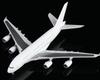 Diecast 1:400 Airbus A380 Blank White Livery Alloy Airplane Model Miniature Aircraft Play Vehicles Collectible Plane Toys Gifts