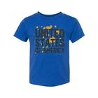 

United States Of America Graphic Unisex T Shirt With Orange Paint Splatter Desig S