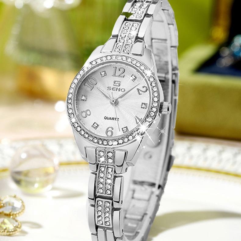 Alloy Fashion Watch Set Bracelet Watch Waterproof Women's Jewelry Buckle Quartz Watch
