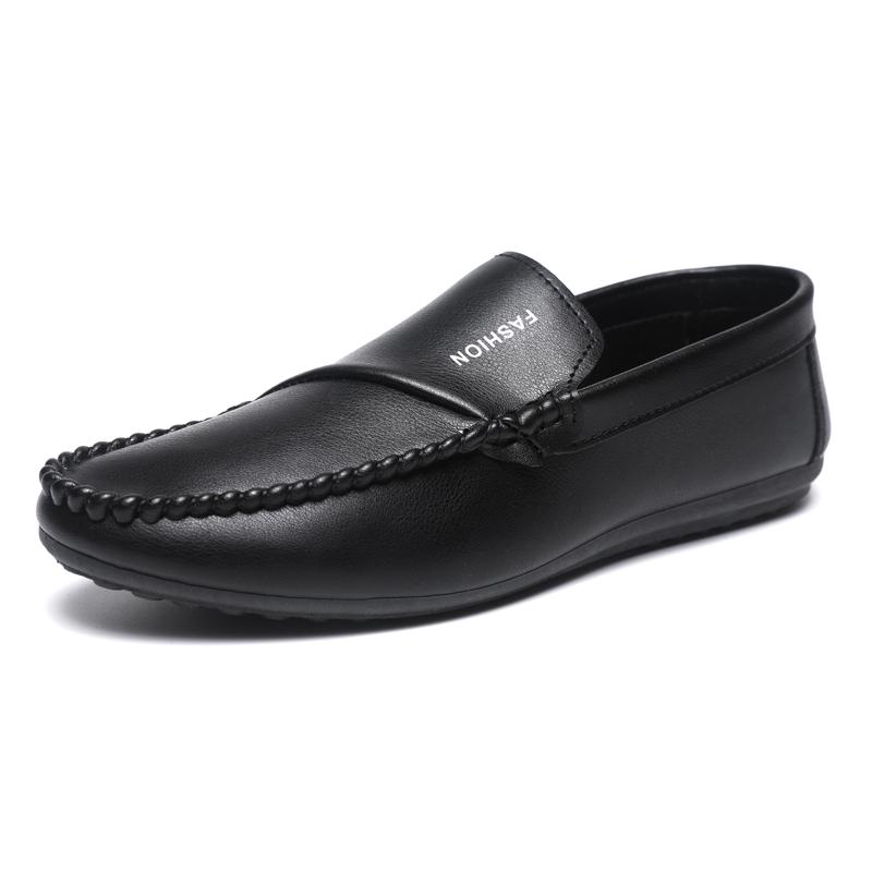 Fashion Genuine Leather Men Loafers Breathable Slip on Men Driving Shoes Italian Luxury Brand Men Casual Shoes Moccasins Chaussure Homme