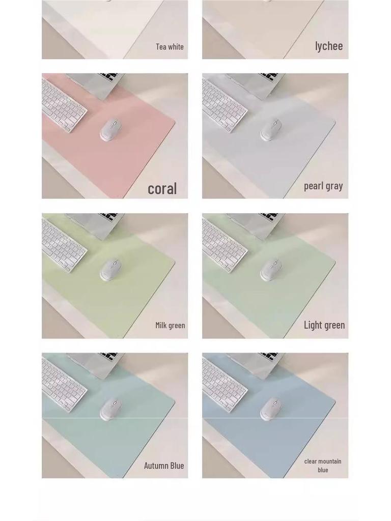 Vodotěsná, odolná proti nečistotám, minimalistická podložka na stůl, extra velká, jednobarevná podložka pod myš pro kancelářské, firemní, studentské použití.