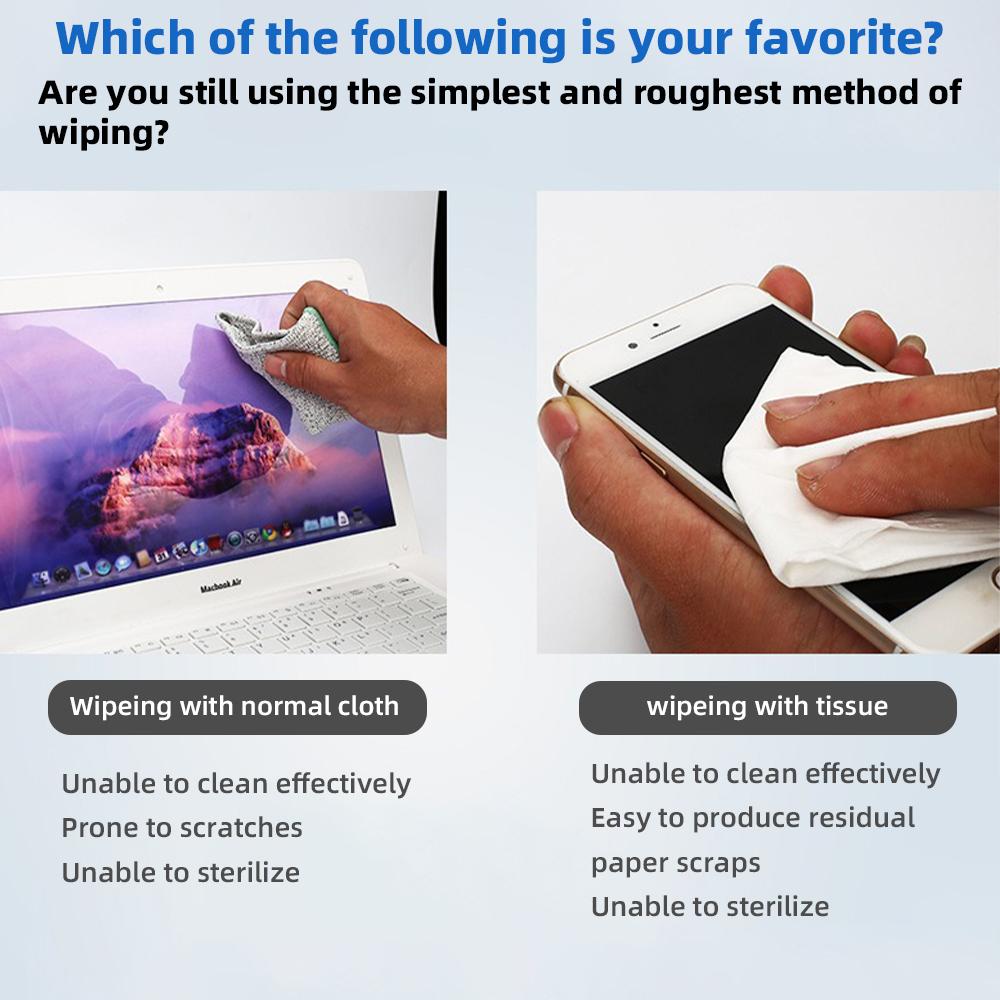 MECHANIC HK5090 Dust-free Wiper Soft Cleanroom Anti-static Cloth Soft LCD Screen Microfiber Wipe Fabric Clean Phone Repair