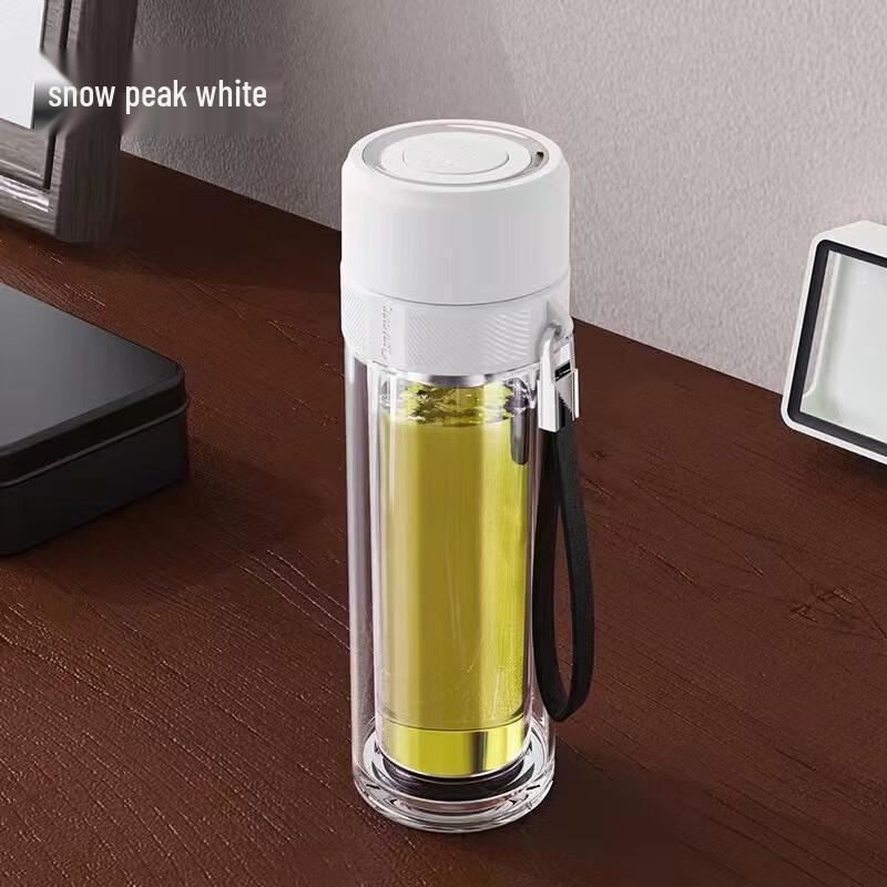 Shuixia Portable One-Touch Double-Layer Glass Tea Infuser Bottle