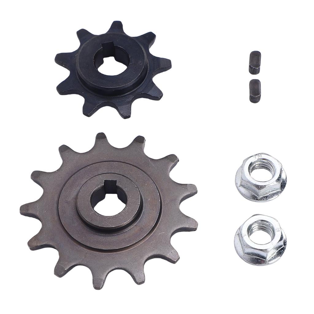 420 Chain Sprocket Set 9 and 13 Tooth Sprockets Nuts Short Keys for MY1016Z MY1018 Brushed Gear Motor
