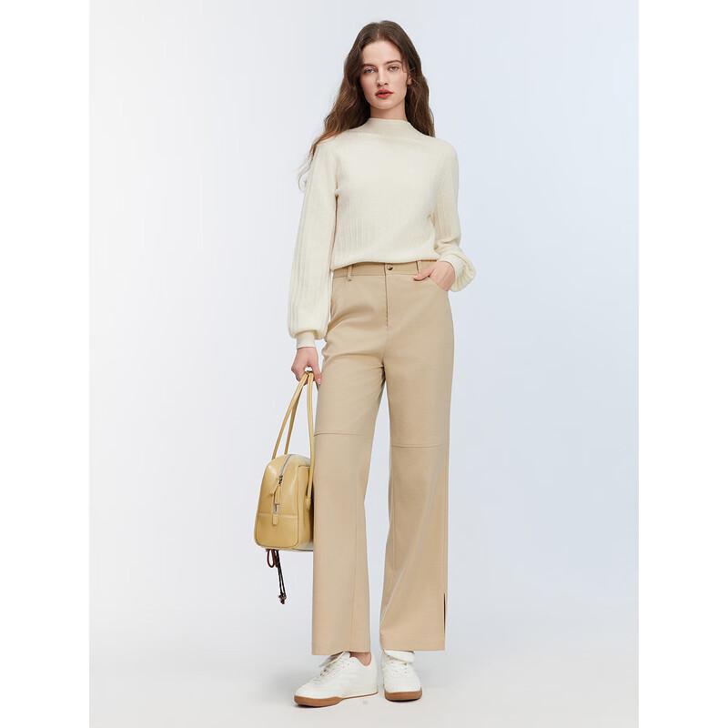 ELLE Women's French Commuter High-Waist Casual Pants