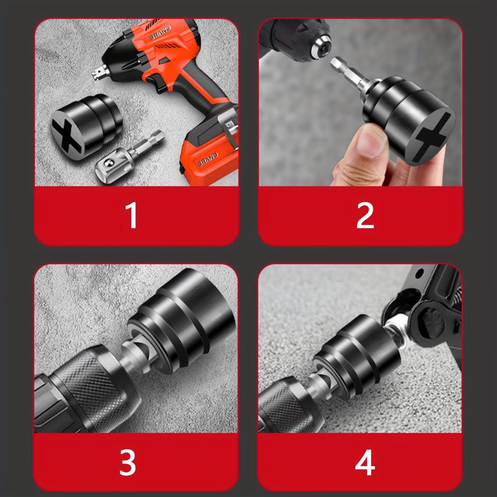 Scissor Jack Adapter Socket Universal Chrome Vanadium Steel Electric Impact Drill Ratchet Wrench Car Jack Lifting Tool Accessory