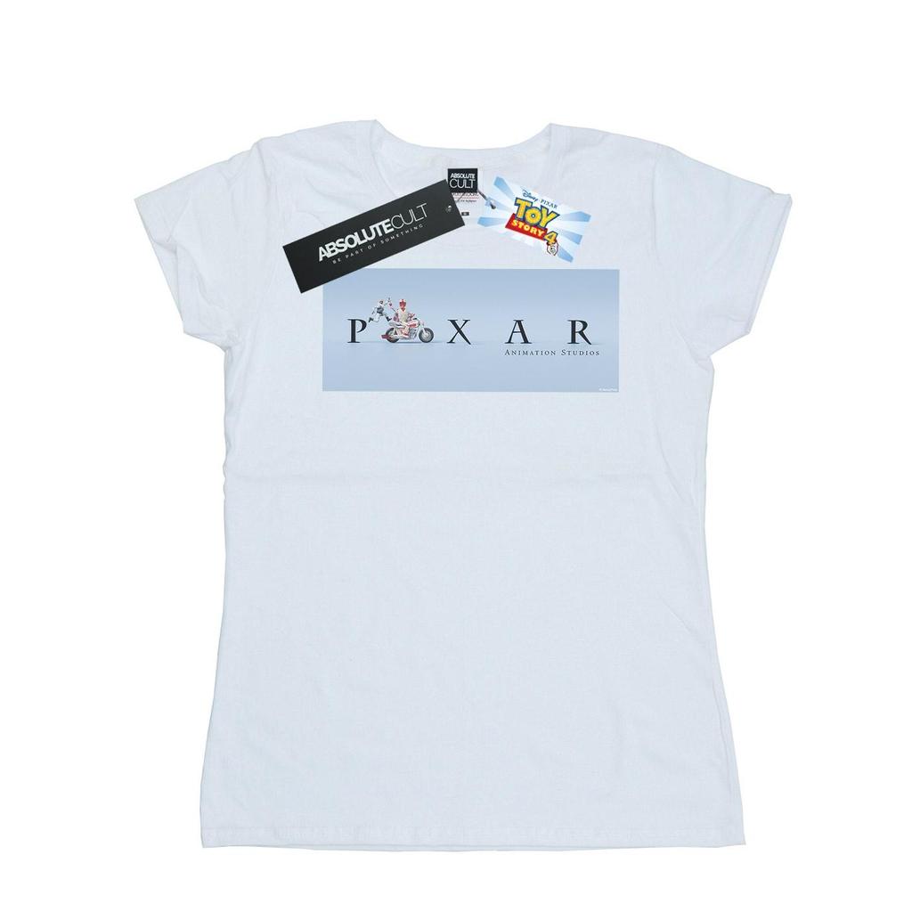 Disney Womens/Ladies Toy Story 4 Duke Caboom Pixar Studios Logo Cotton T-Shirt