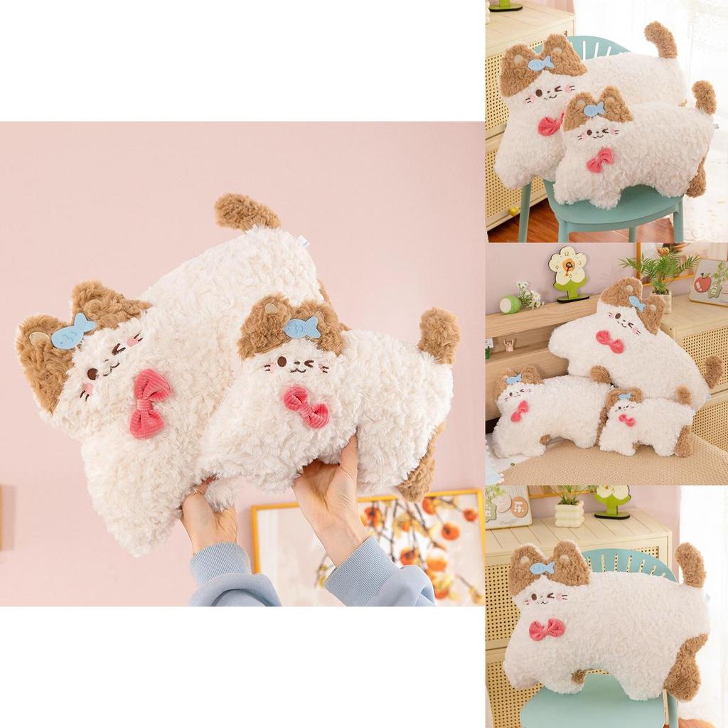 Cute Cartoon Cat Plush Toy Soft Pillow For Kids Sofa Cushion Stuffed Animal