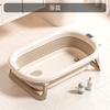 Foldable Baby Bath Tub Newborn Infant Shower Seat Non-Slip Toddler Bucket Home Use