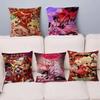 C-Charlie H-Hazbin Pillow Covers Cartoon Sofa Decorative Home Double-sided Printing Short Plush Cute Cushion Cover