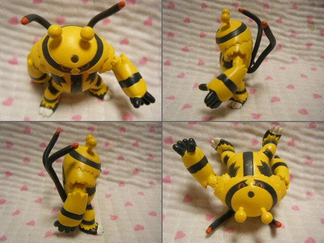 TAKARA TOMY 3D Pokemon Encyclopedia Pocket Monsters 03 Figures Early Production D&P (3 Figures) [Elekid, Electabuzz, Electivire] @