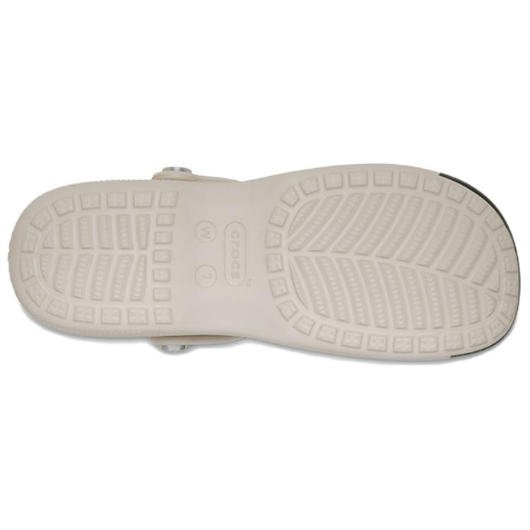 Crocs Classic Color Block Ballet Clogs Women Clogs Beige Black 215962-2TP