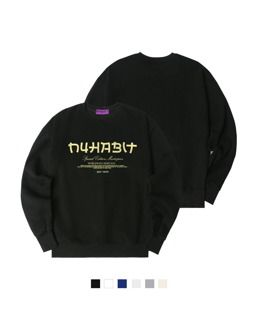 NUHABIT N/H J-Habit Oversized Fleece-Lined Sweatshirt (Som4-4Nh1291)