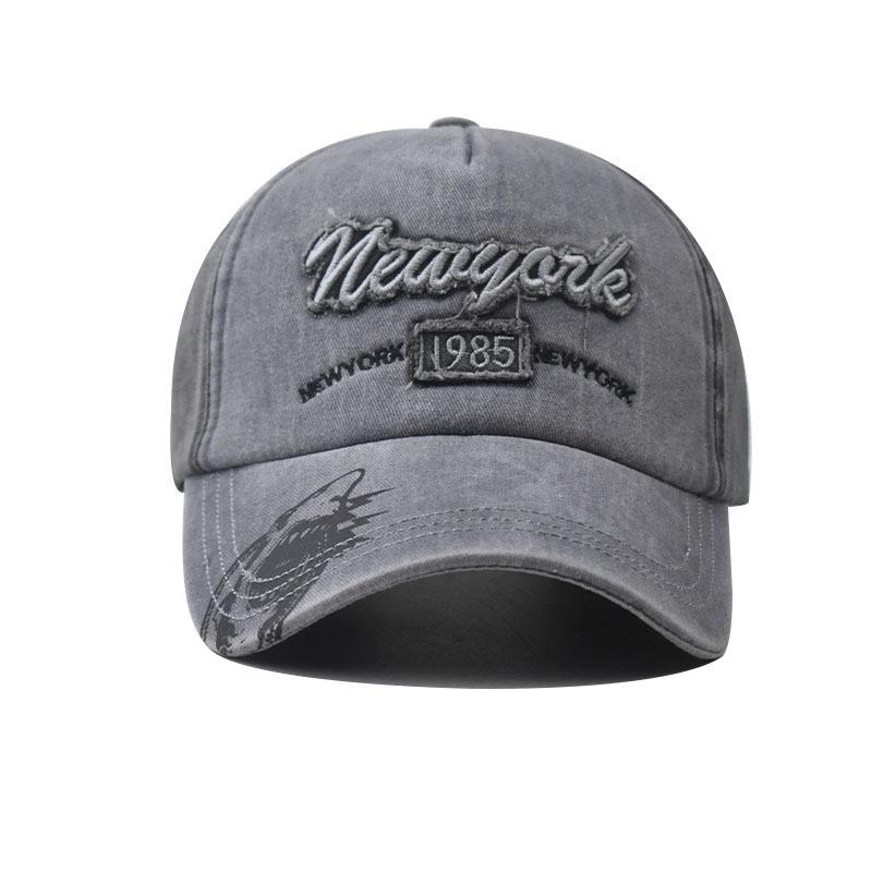 Spring and Autumn Hip Hop Hat Men's and Women's Fishing Hat Washed Old Graffiti Cotton Embroidery Baseball Cap Cap