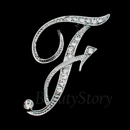 Versatile Rhinestone Alphabet Brooch: Men's Metal Lapel Pin Badge