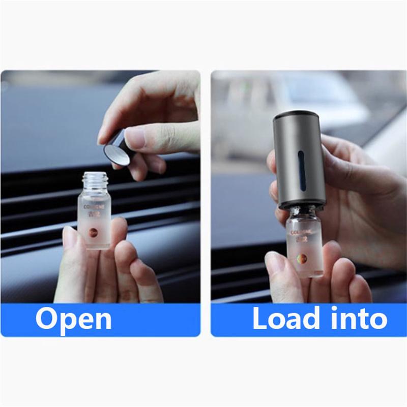 Type-C Rechargeable Car Air Freshener Automatic Mist Long-Lasting Fragrance Portable Car Air Freshener Starts/Stops with the Car