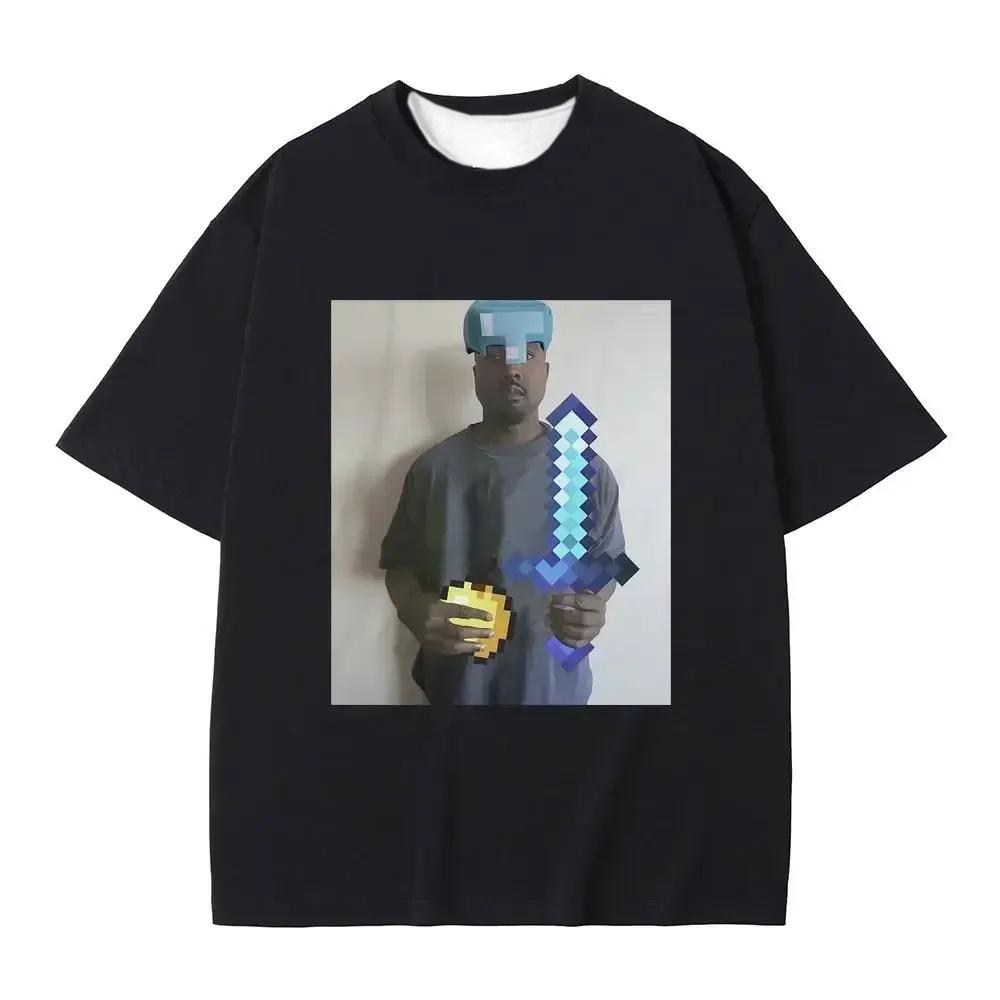 Funny Kanye West Meme T-Shirt Men's Vintage Fashion Hip Hop Rap Style Tshirt Men Women Short Sleeve T Shirt Streetwear