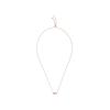 Monaco LOVE Morse Code Engraved Synthetic Cubic Zirconia Necklace Women's Rose Gold PC7818OX