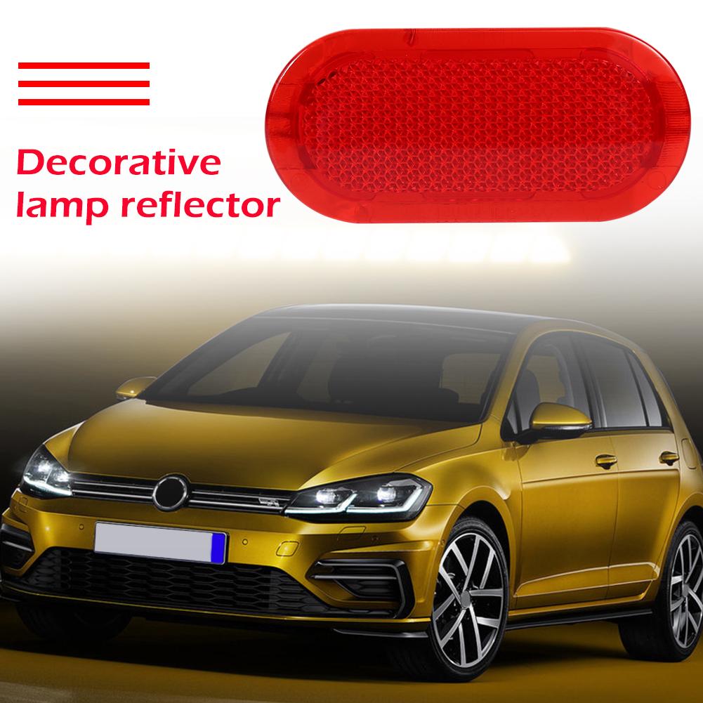 For Beetle Caddy Polo Touran 02-16 Red Car Door Trim Panel Reflector 6Q0947419  Red Appearance Plastic 70x30 mm 8g