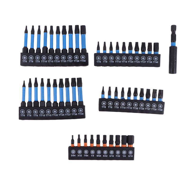 21/10 szt. Zestaw wierteł udarowych do metalu Star Stal S2 Główka sześciokątna Uchwyt magnetyczny Uchwyt na bity wkrętakowe Klucz Narzędzia do wiertarki elektrycznej