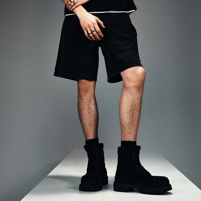 

HM Men s Sweatpants 2025 Summer New Loose Medium Weight Comfortable Sports Leisure Shorts 1244900