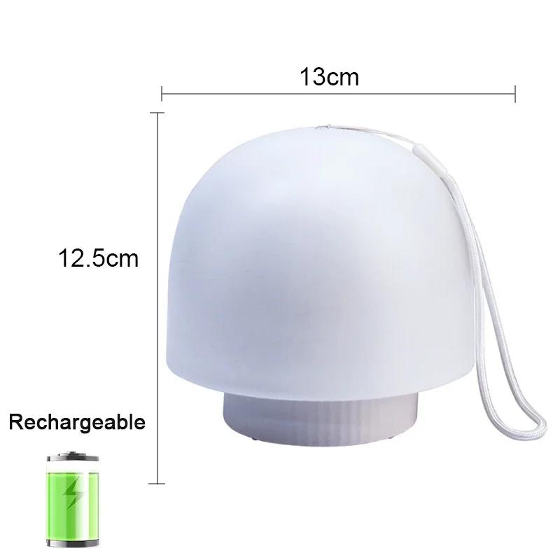 

Портативный светодиодный ночник с регулировкой яркости, дистанционным управлением, зарядкой, настольная ночная лампа для спальни, прикроватное освещение, декор, сенсорная светодиодная настольная лампа для чтения