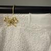 Stylish Bowknot Design Metal Bathroom Curtain Hook with Roller Beads and Rustproof Coating for Glidings