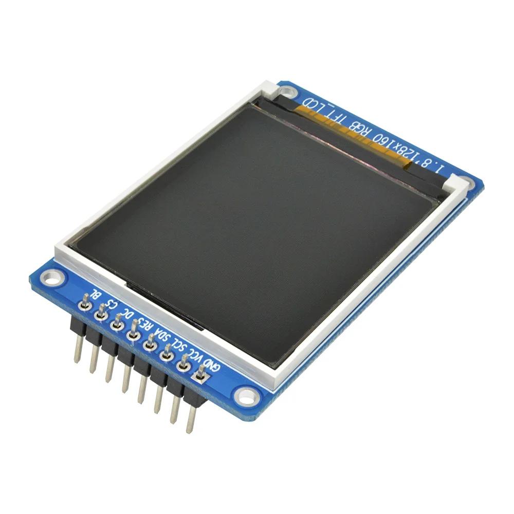 1.8 Inch Full Color 128x160 SPI Full Color TFT LCD Display Module ST7735S 3.3V Replace OLED Power Supply for Arduino