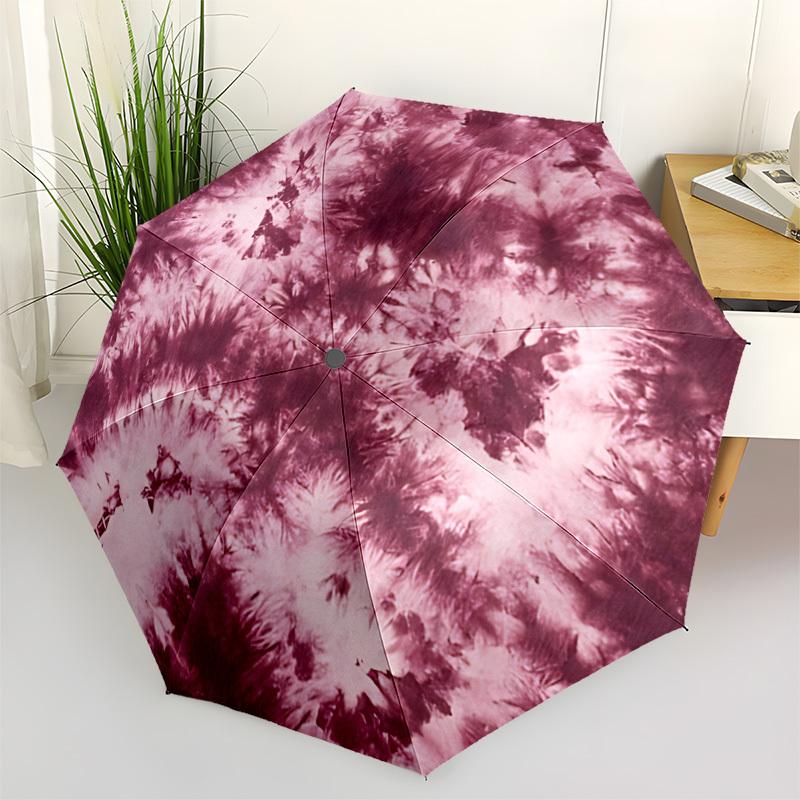 

1pc Floral Pattern Automatic Folding Umbrella - Portable Collapsible Design, 8-Rib Iron Frame, Durable Fabric yy251125168