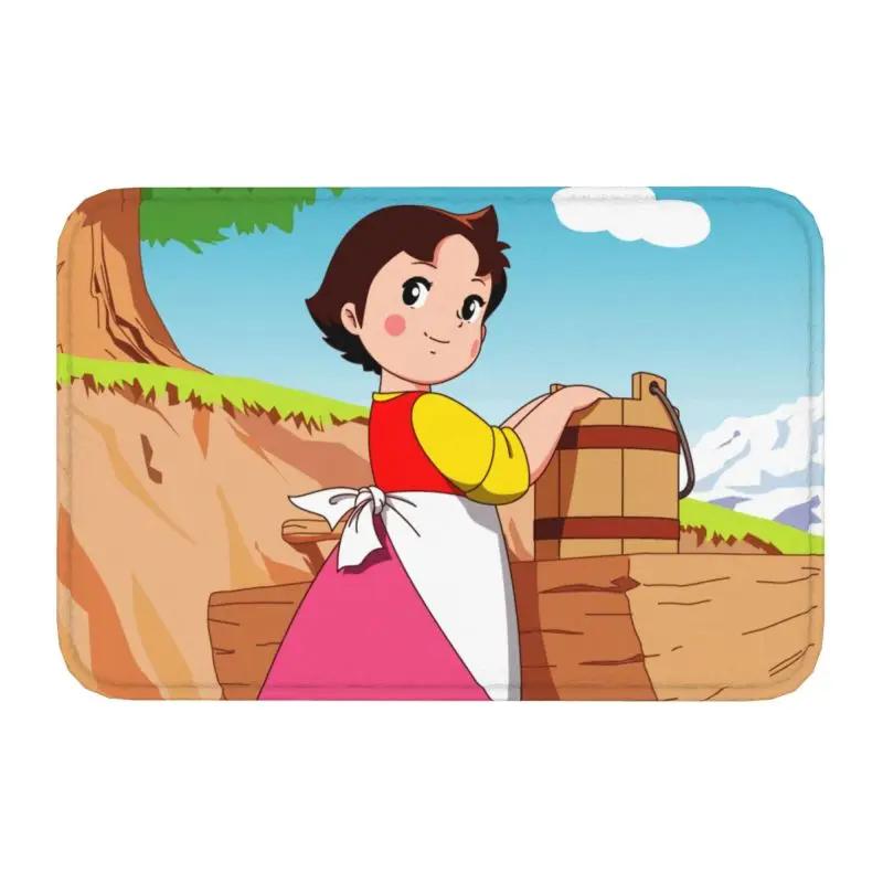Custom Heidi Peter And Grandpa Doormat Anti-Slip Entrance Bathroom Kitchen Floor Door Mats Garage Rug Carpet Footpad