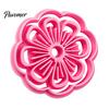 Kitchen Baking Accessories 3D Printed Flower Cookie Cutter, Petal Patterns Safe PLA Mold, DIY Craft Clay Molds Reusable Crafts Embossing Tool