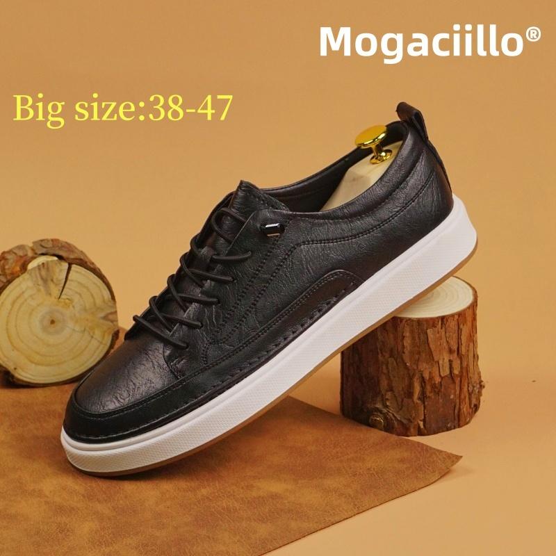 Fashion Brand Men's Genuine Leather Casual Shoes Wear-resistant Thick Soled Men's Oxford Shoes Versatile Outdoor Hiking Shoes Sneakers
