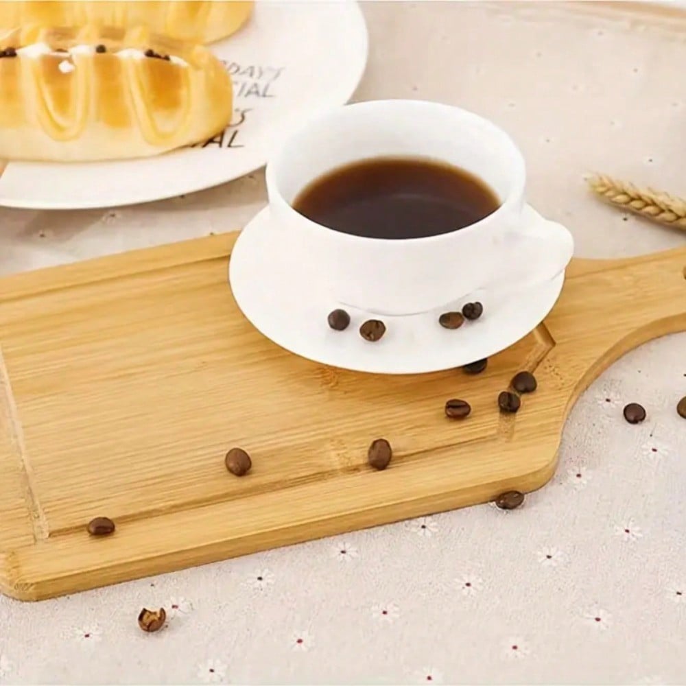 Bamboo Cutting Board with Handle Pizza Board Round Rectangular Wooden Tray Pizza for Baking Bread Vegetables Cheese Kitchen Tool