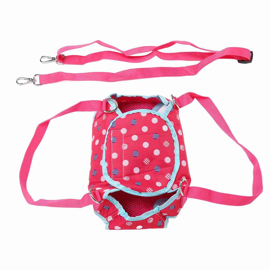 Dog Support Harness Single Shoulder Portable Breathable Pet Lift Support for Outdoor Rose Color