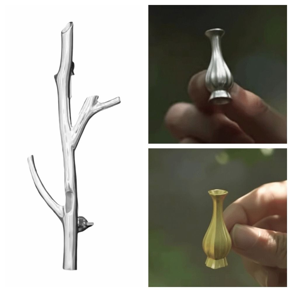 Exquisite Mini Cabbage Vase Brooch Elegant Flower Arranging Brooch  Wedding