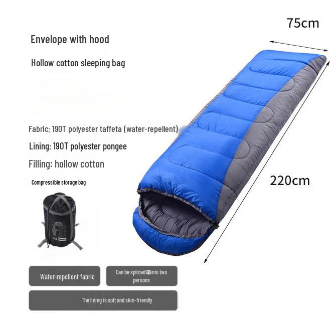 Two-in-One Winter Outdoor Camping & Travel Sleeping Bag: Dirt-Proof and Versatile for Adults