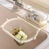Sponge Rack Foldable Sink Strainer Suction Cup Waste Hanging Net Bracket  Leftover Soup