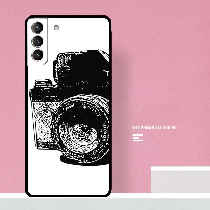 Classic Camera Lens Phone Case For Samsung Galaxy S25 S26 Ultra S20 S21 S22 S23 S24 Plus S10 S25 FE Cover Coque
