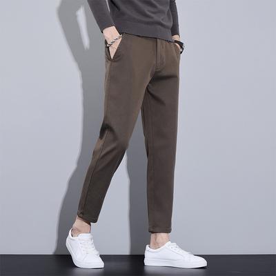 Casual Nine-point Pants Men's Mid-waist Spring and Autumn Business Casual Pants