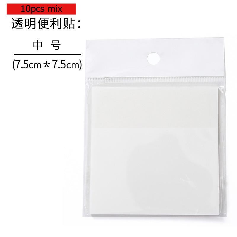 Office School Supplie Convenience Stickers PET Waterproof Manufacturer Wholesale Writable and Sticky Note Memo Pad Kawai Lovely