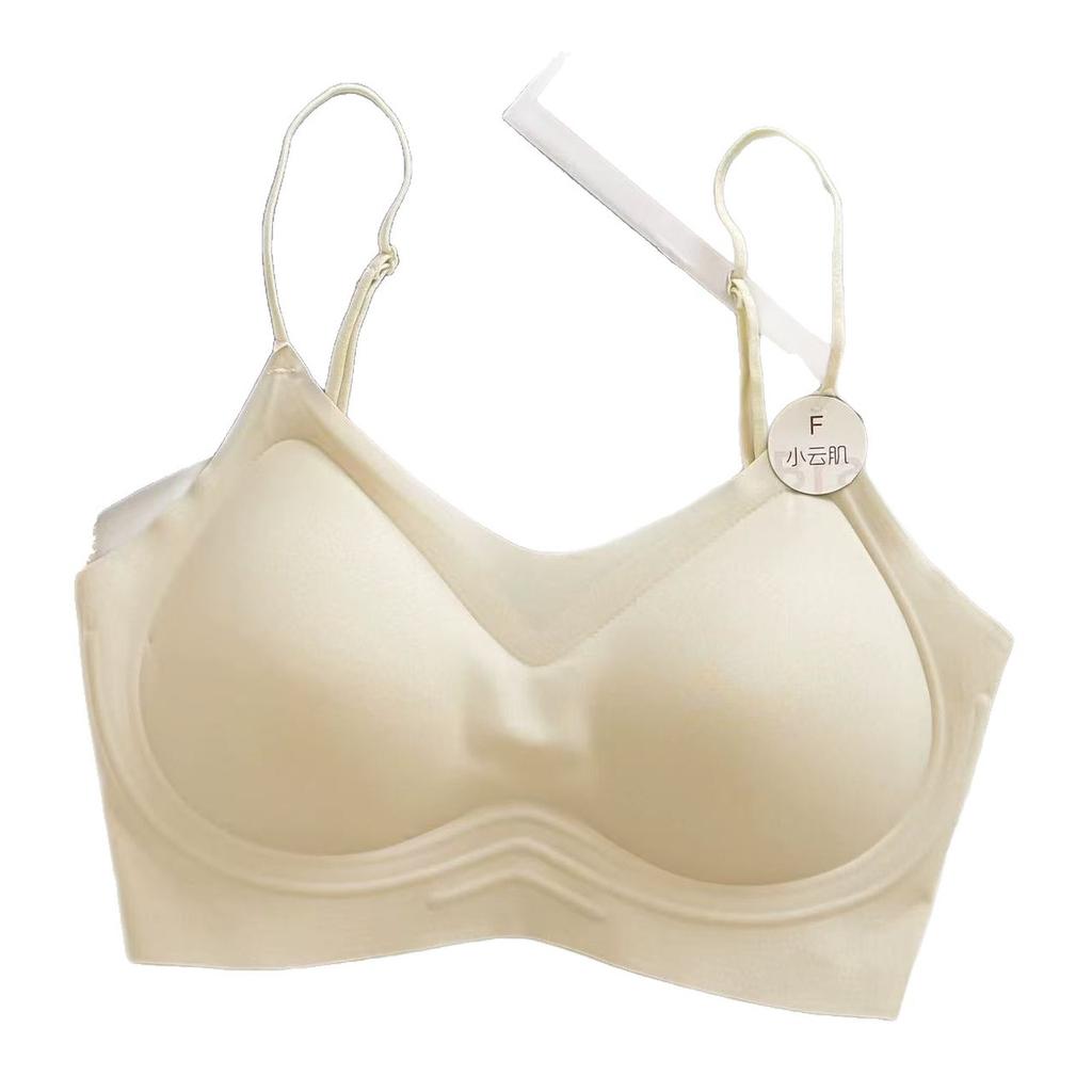 Non-magnetic ultra-thin jelly fixed cup, beautiful back tube top, thin seamless collection, nude summer